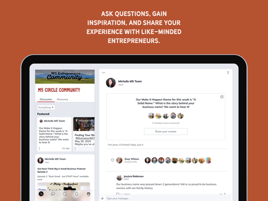 M5 Entrepreneurs Community iPad screenshot 4 - Business app