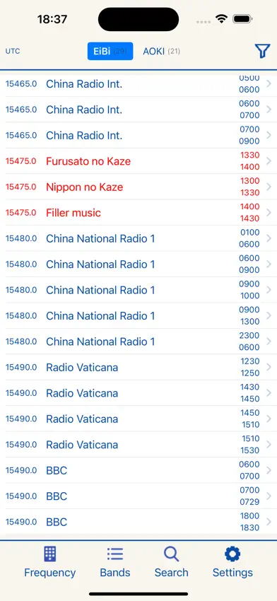 SWList screenshot 2