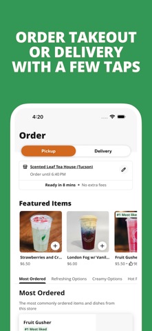 Scented Leaf Tea House App iPhone screenshot