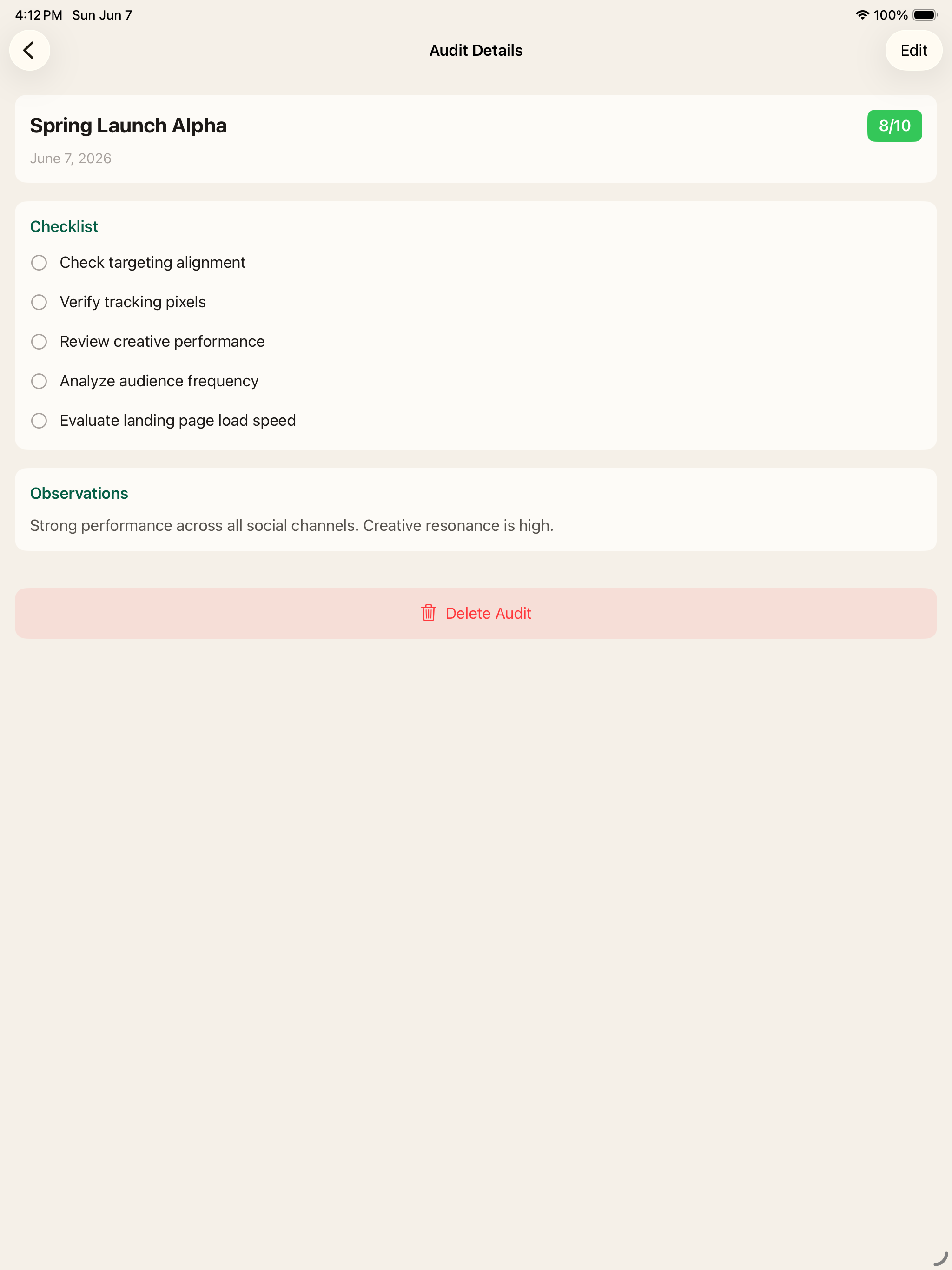 Campaign Auditor screenshot 7