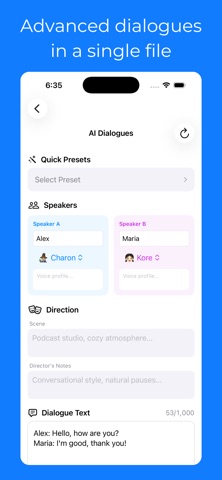Tau34 — 文字转语音 AI (TTS) screenshot