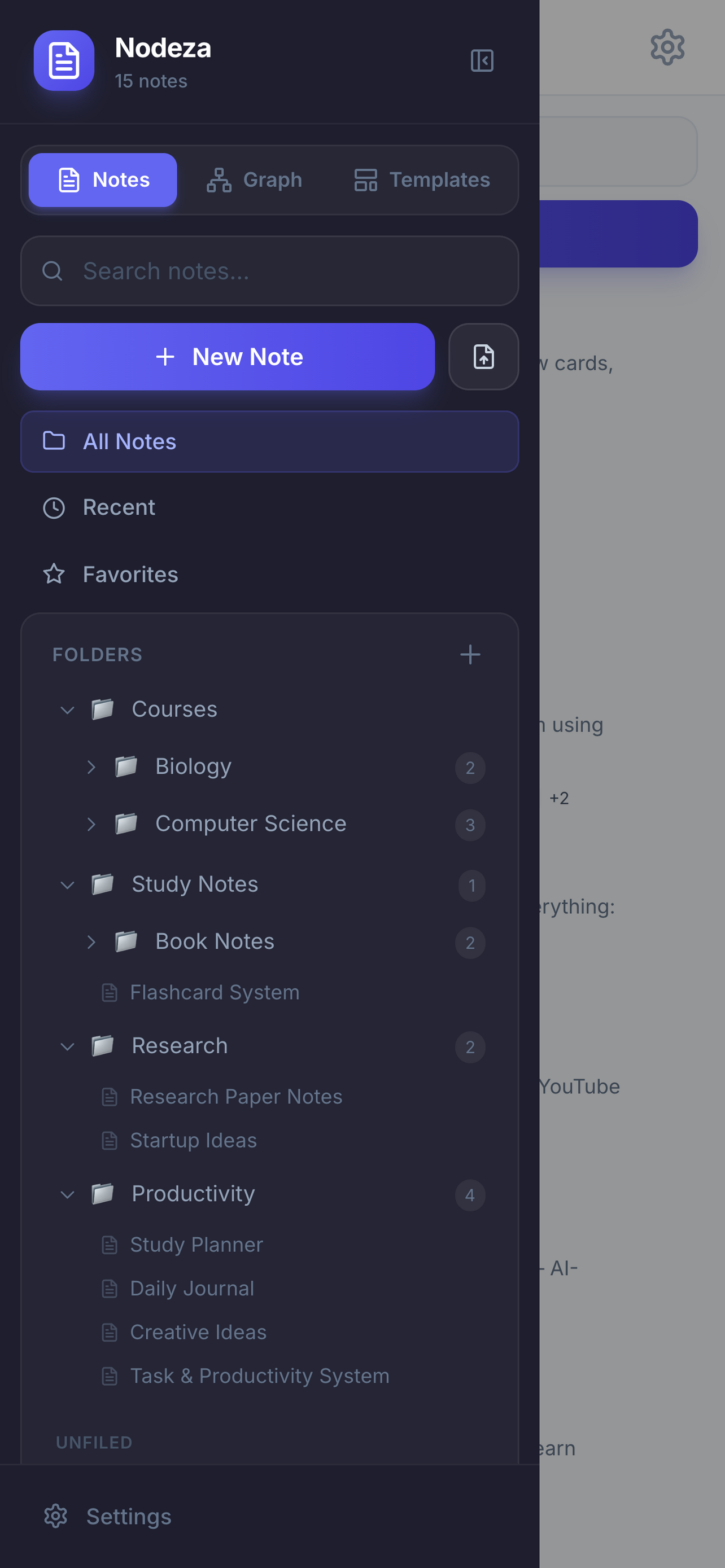 Nodeza screenshot 3