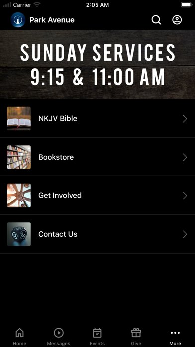 Park Avenue Baptist Church Screenshot