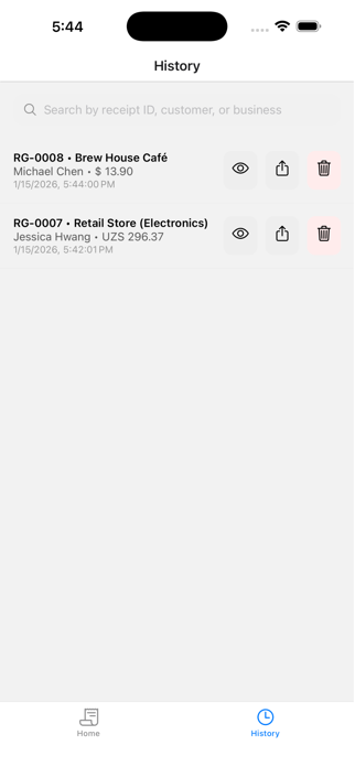 Receipt Generator Expert Screenshot 4 of 6