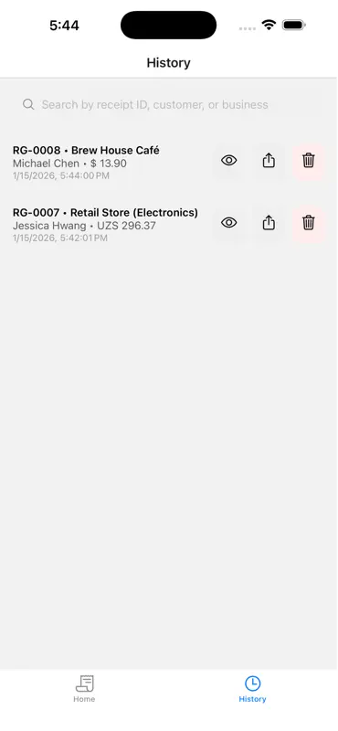 Receipt Generator Expert screenshot 4 of 6