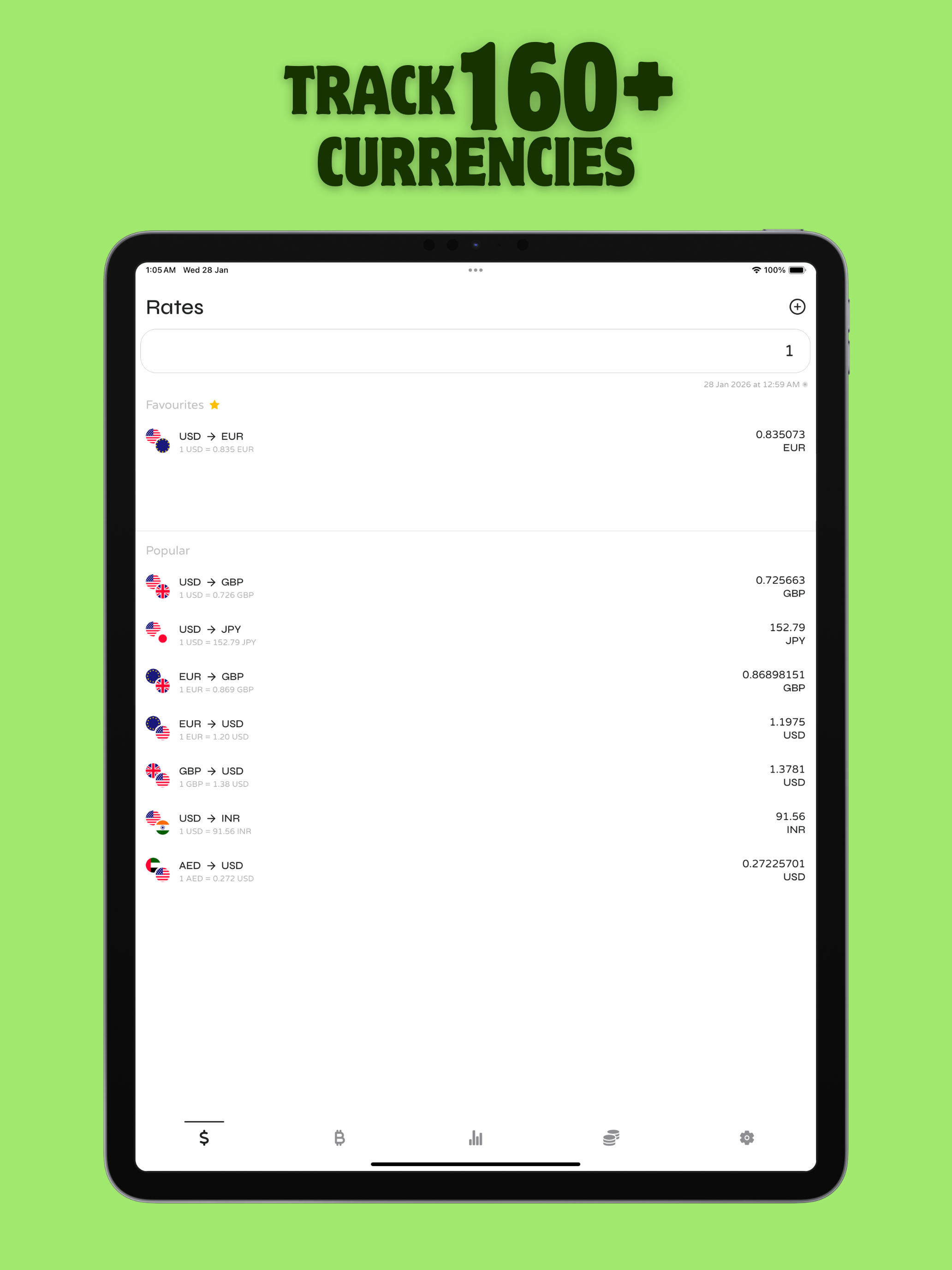 AllRates: FX, Stocks & Crypto