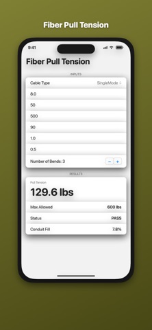 FiberPull Tension screenshot