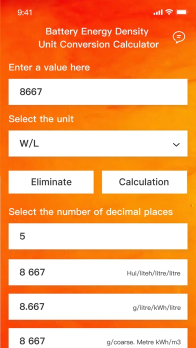 Screenshot #2 pour Battery Energy Density Convert