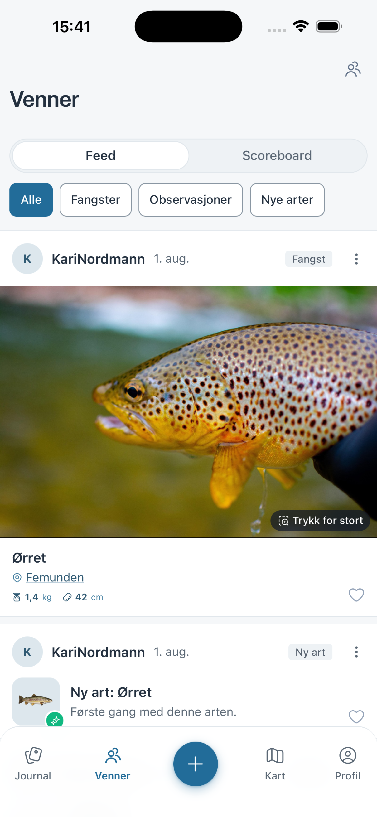 MinFangst: Fiske i Norge screenshot 2