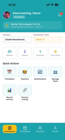 Nora Timetable screenshot