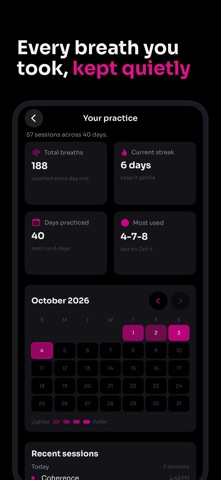 Pink Breath: Box Breathing Screenshot 3 of 5