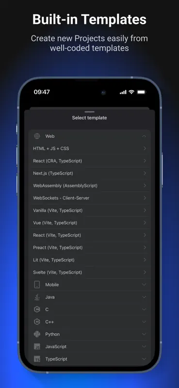 CodeSnack IDE screenshot 3 of 9