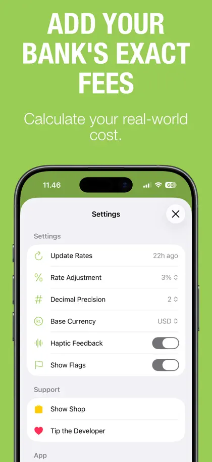 Captura de tela 5 de 6 de Currency Converter • Valuta+