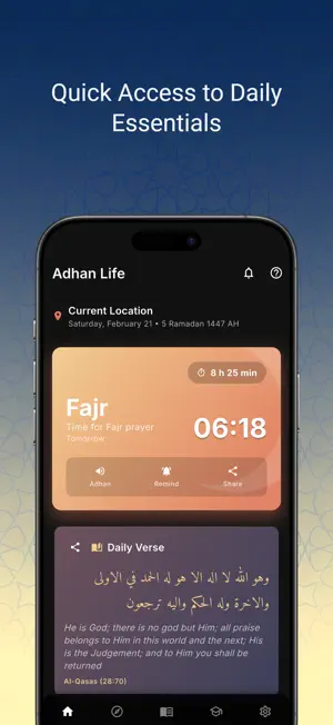 Adhan Life screenshot 1