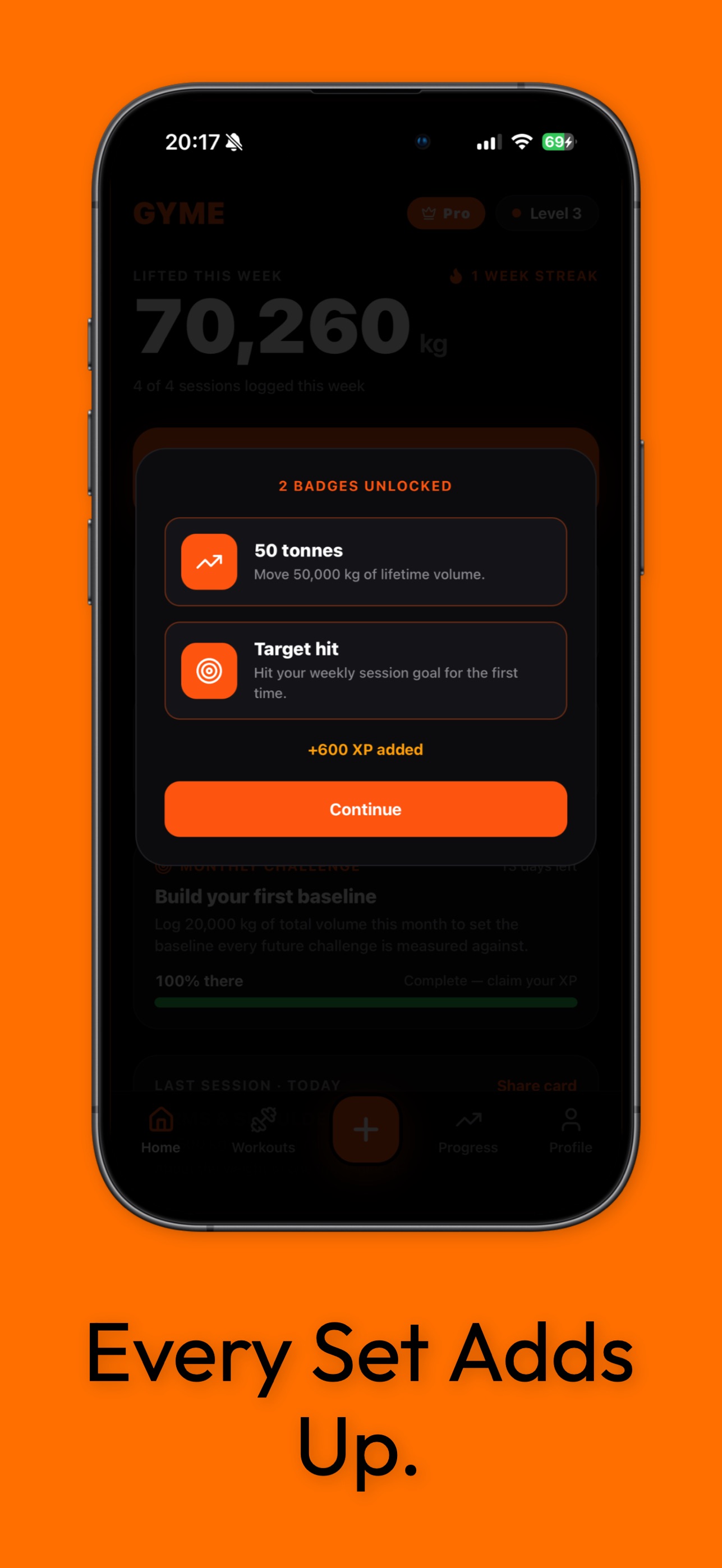 Screenshot 5 of GYME - Gym Log Workout Tracker