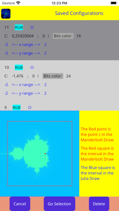 Fractals Julia Screenshot