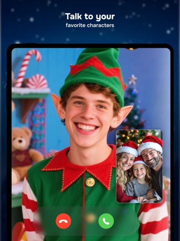 Chat Message to Santa in Xmas iPad screenshot
