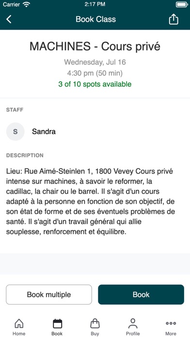 Le Garage Pilates screenshot
