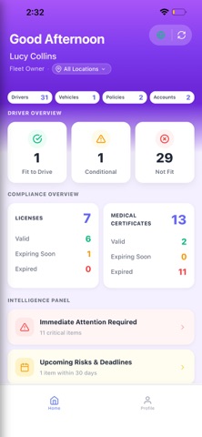 SaferFleet™ screenshot