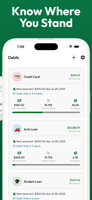 Debt Guide - Payoff Planner screenshot 3 of 7