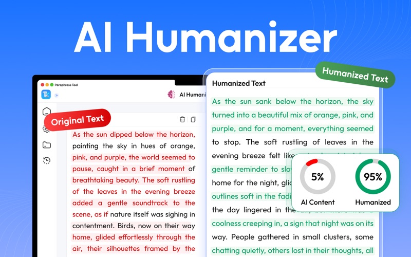 Paraphrase Tool : AI Detector iPhone screenshot