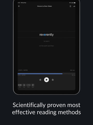 Overread: Faster Speed Reading iPad screenshot