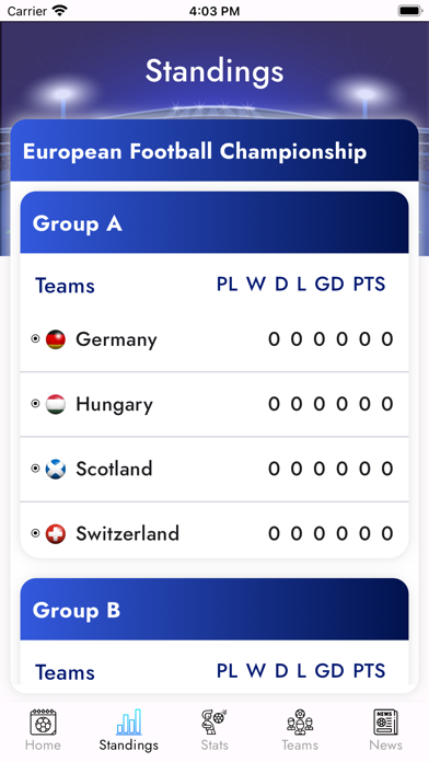 Euro28: European Football Live Screenshot