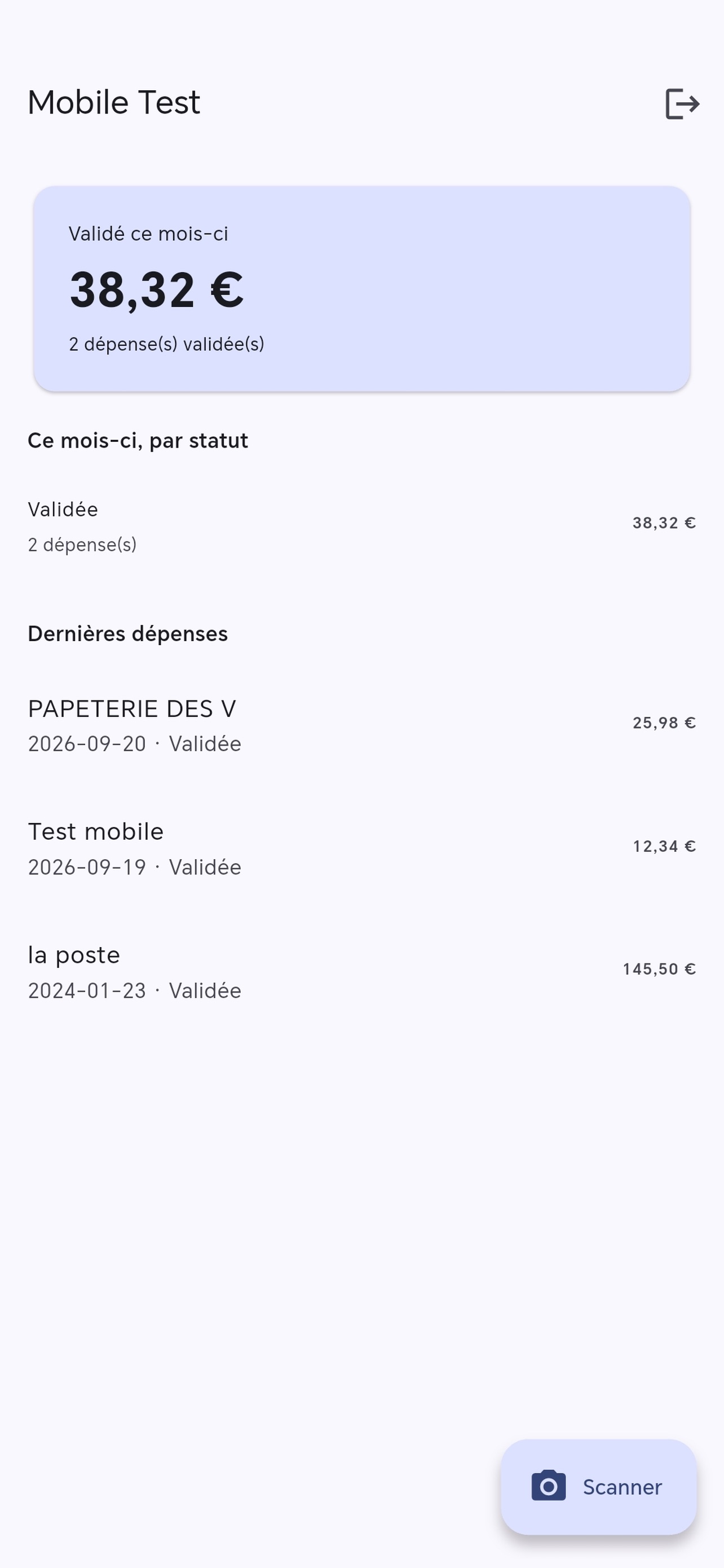 Screenshot 1 of Notes De Frais -Scanner