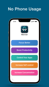 Nevver – Phone Lock & Focus screenshot