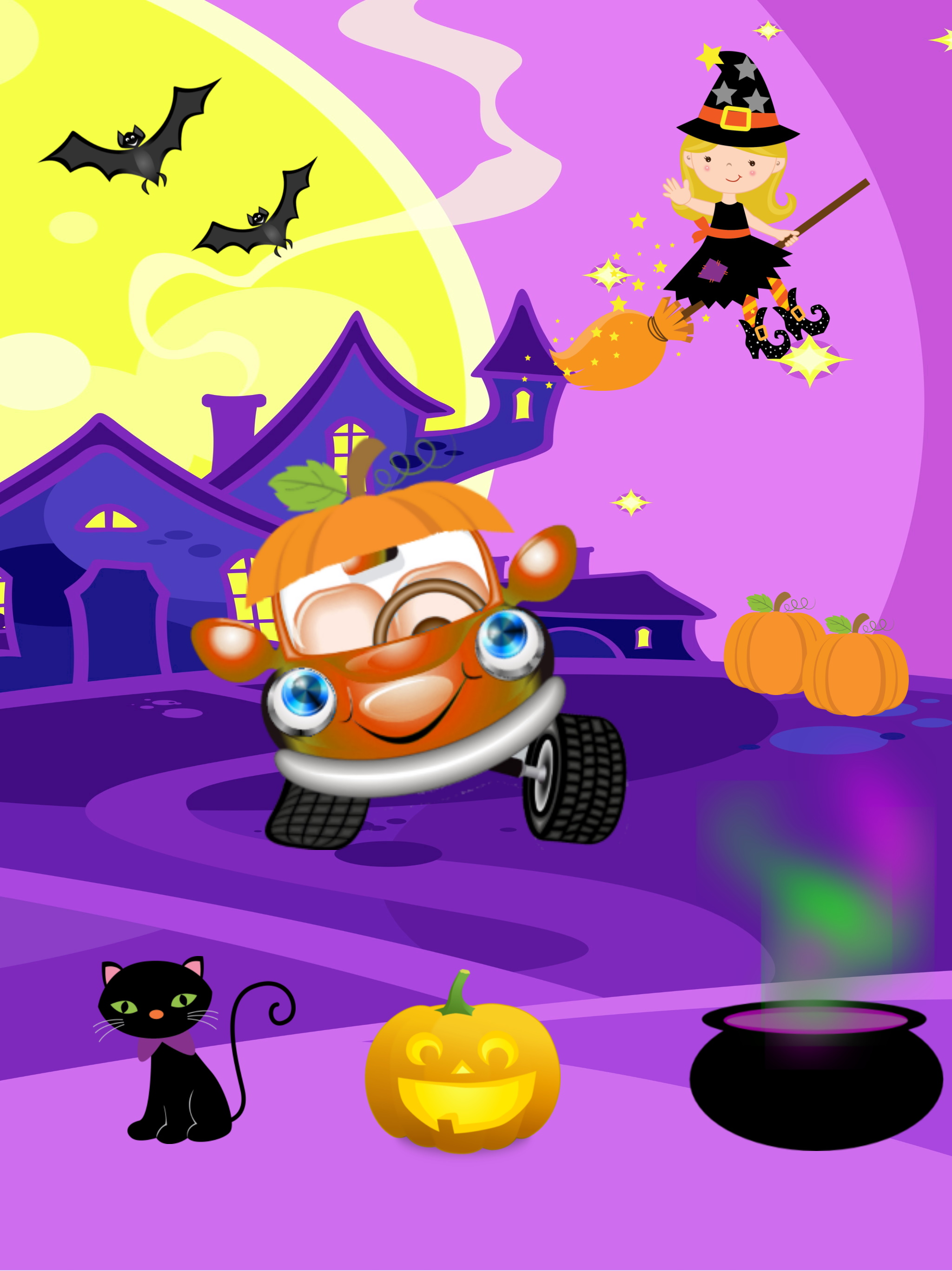 Halloween Car Match Games screenshot 13