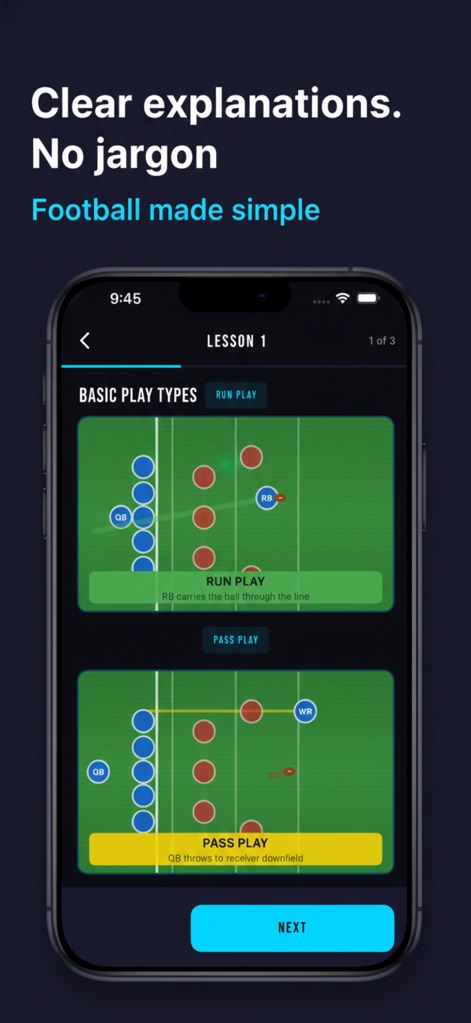 JO's Playbook - Football 101 - Sports App | MWM