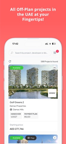 OPPS Off-plan projects UAE screenshot