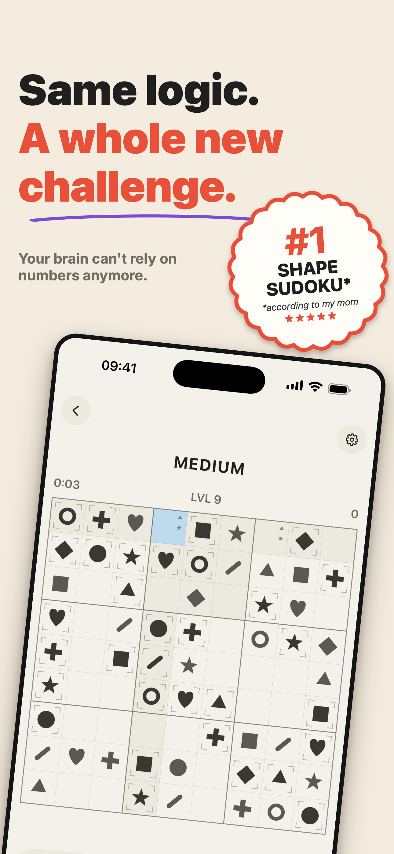 form9: Shape Sudoku screenshot 3