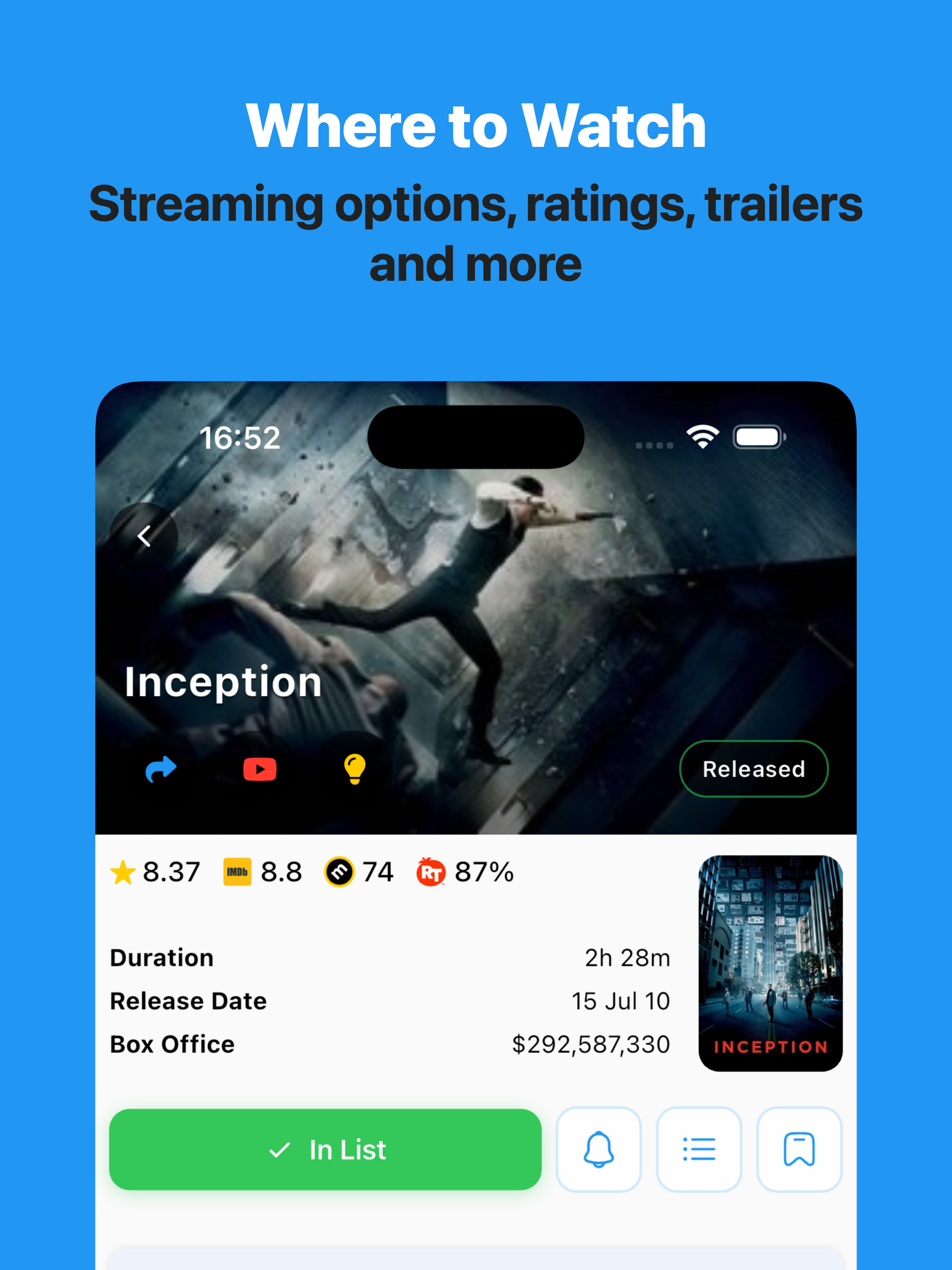 Watchlistfy: Track & Discover