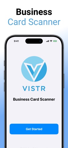 Vistr Business Card Scanner screenshot