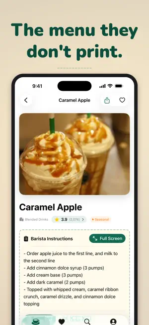 Secret Menu Coffee Recipes screenshot 1