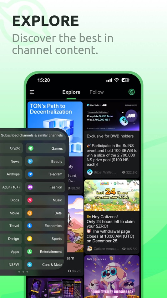 #2. Conso - Community on Telegram (iOS) Podle: xFinite Ltd.