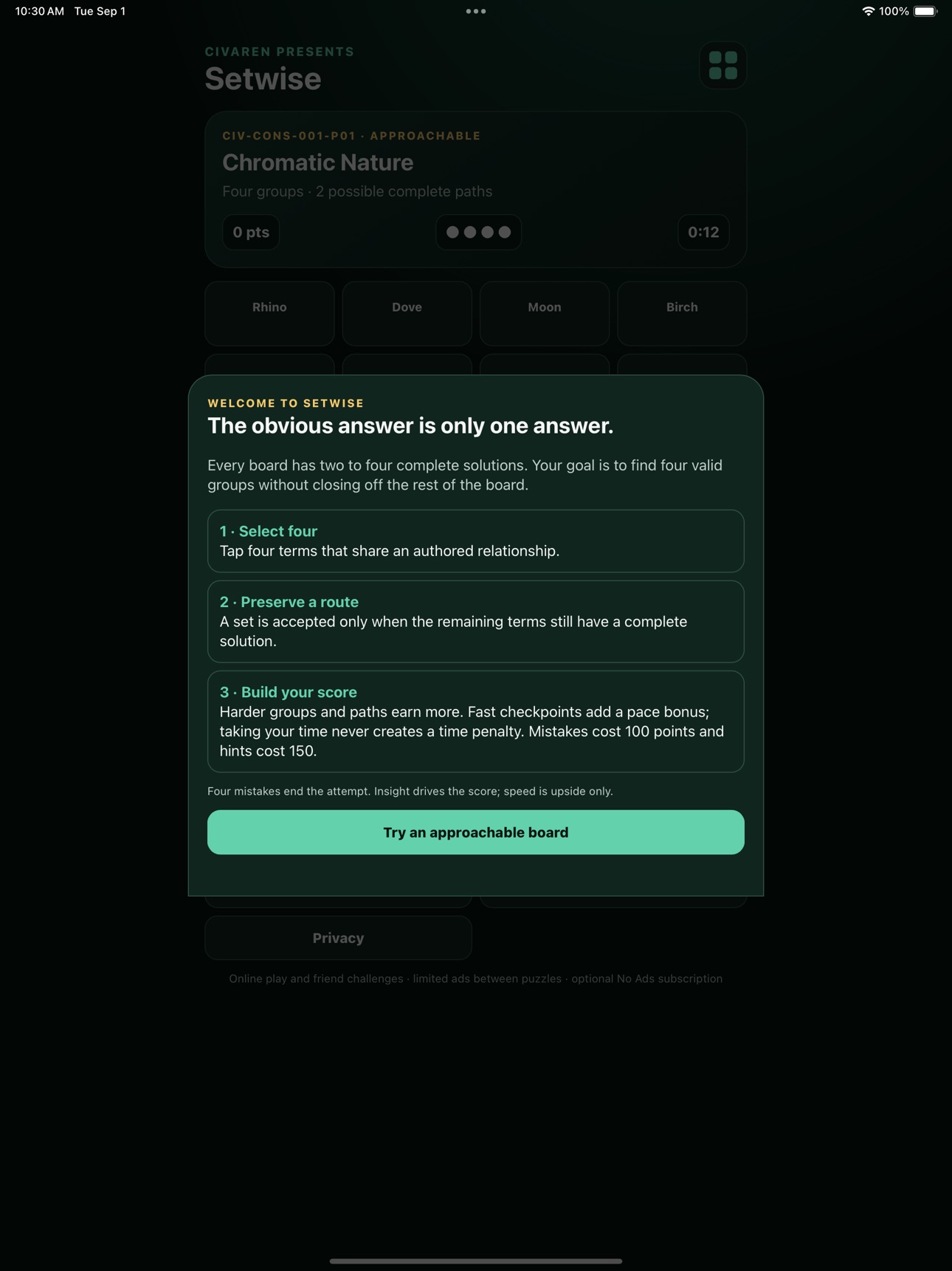 Screenshot 7 of Setwise: Word Association