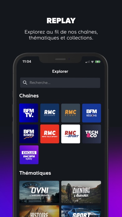 Screenshot #3 pour RMC BFM Play–Direct TV, Replay