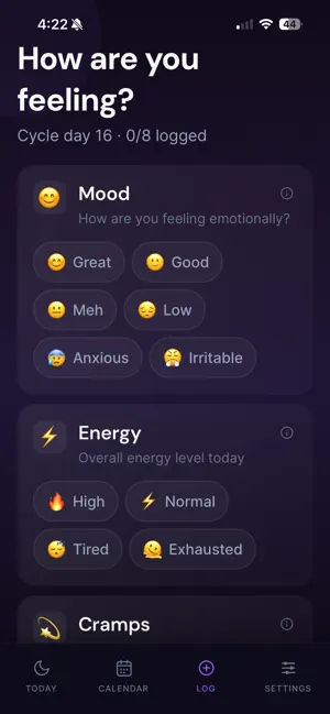 Calla: Period Tracker screenshot 4