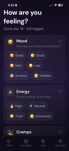 Calla: Period Tracker Screenshot 4 of 5