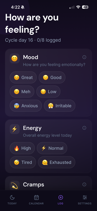 Calla: Period Tracker Screenshot 4 of 5