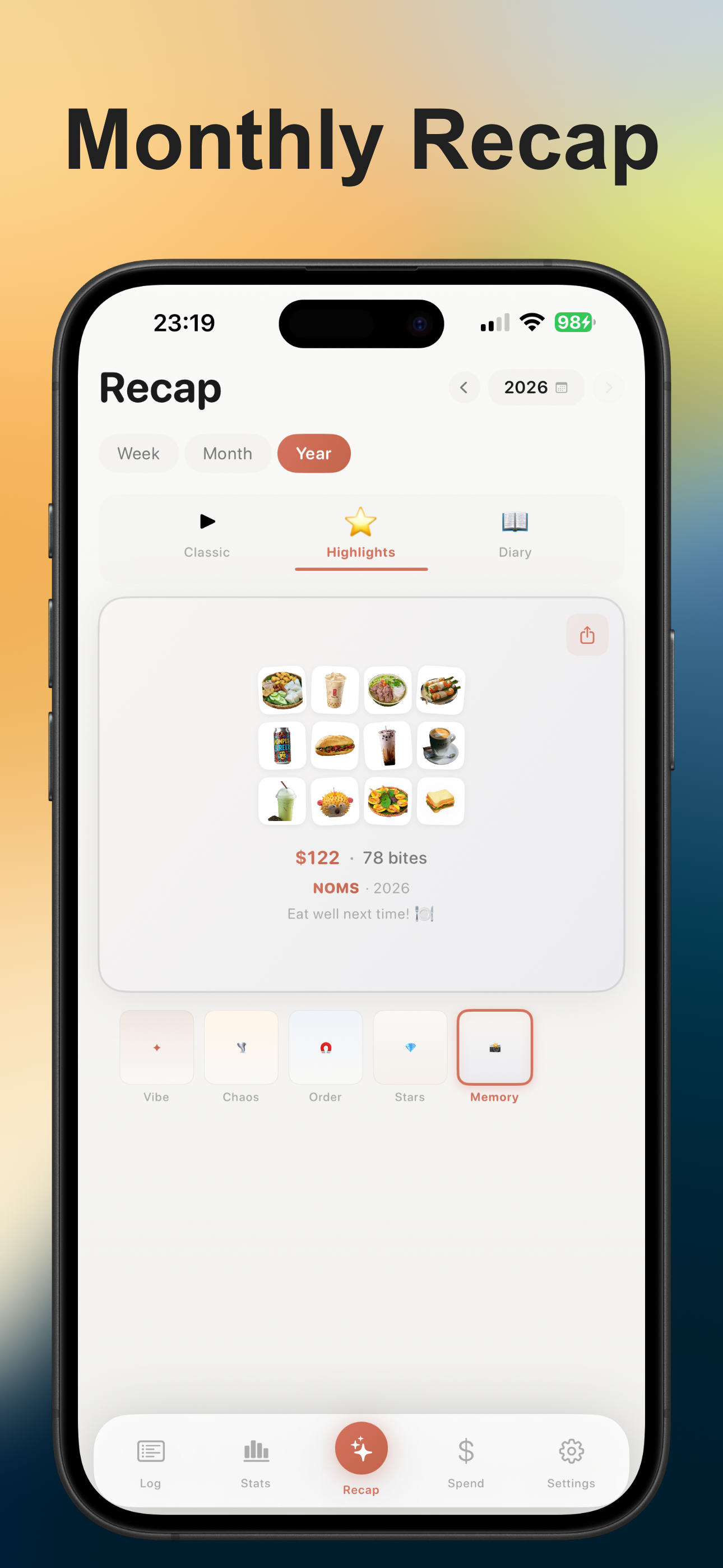 Noms - Daily Food Diary & Log