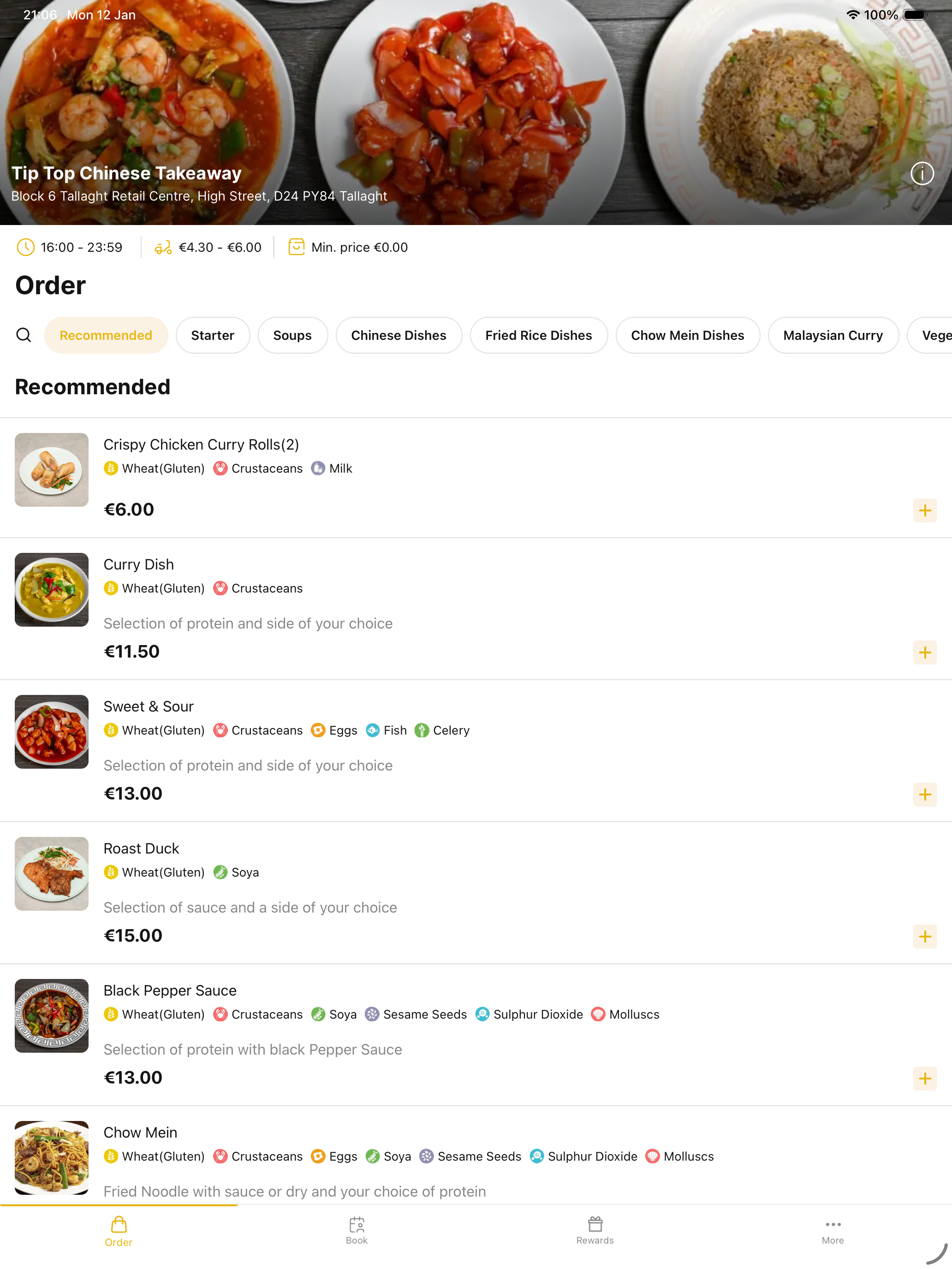 Tip Top Chinese Takeaway