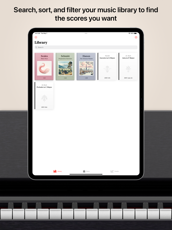 Hanon Pro iPad screenshot 5 - Music app