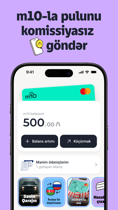 Screenshot 1 of m10 — Digital Wallet App