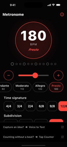 Metronome · Baro screenshot