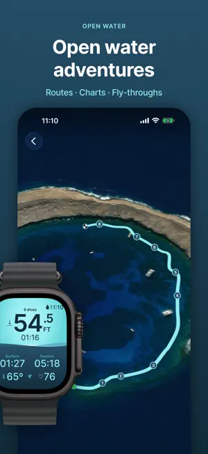 Blue Infinity Freediving Watch screenshot 3