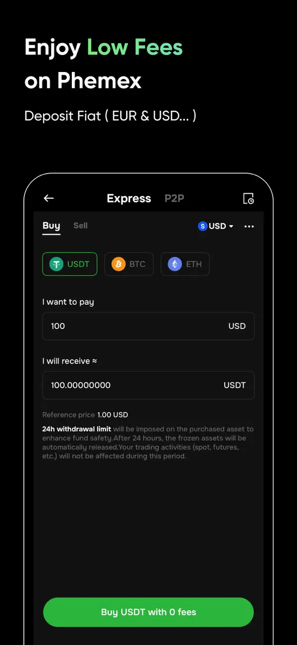 Screenshot #2 pour Phemex Pro: Trade BTC & Crypto