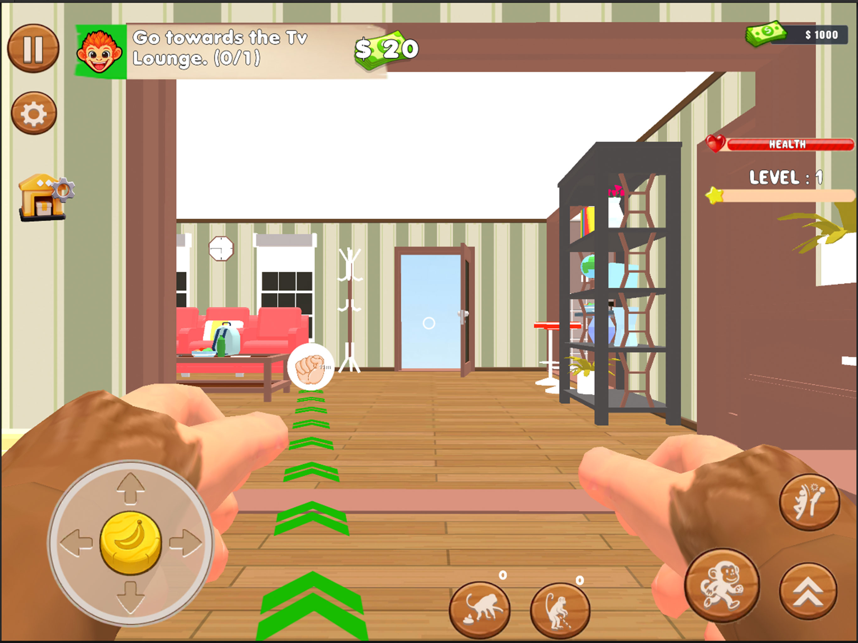 Monkey School Chaos Prank Game